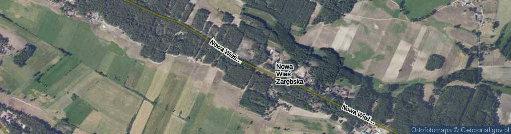 Zdjęcie satelitarne Nowa Wieś Zarębska ul.